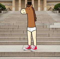 Centaur in casual outfit